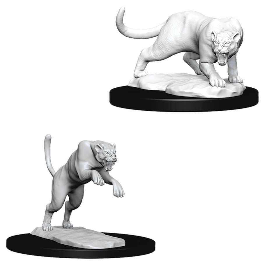 D&D: Nolzur's Marvelous Minis: Panther & Leopard W6 (Unpainted)