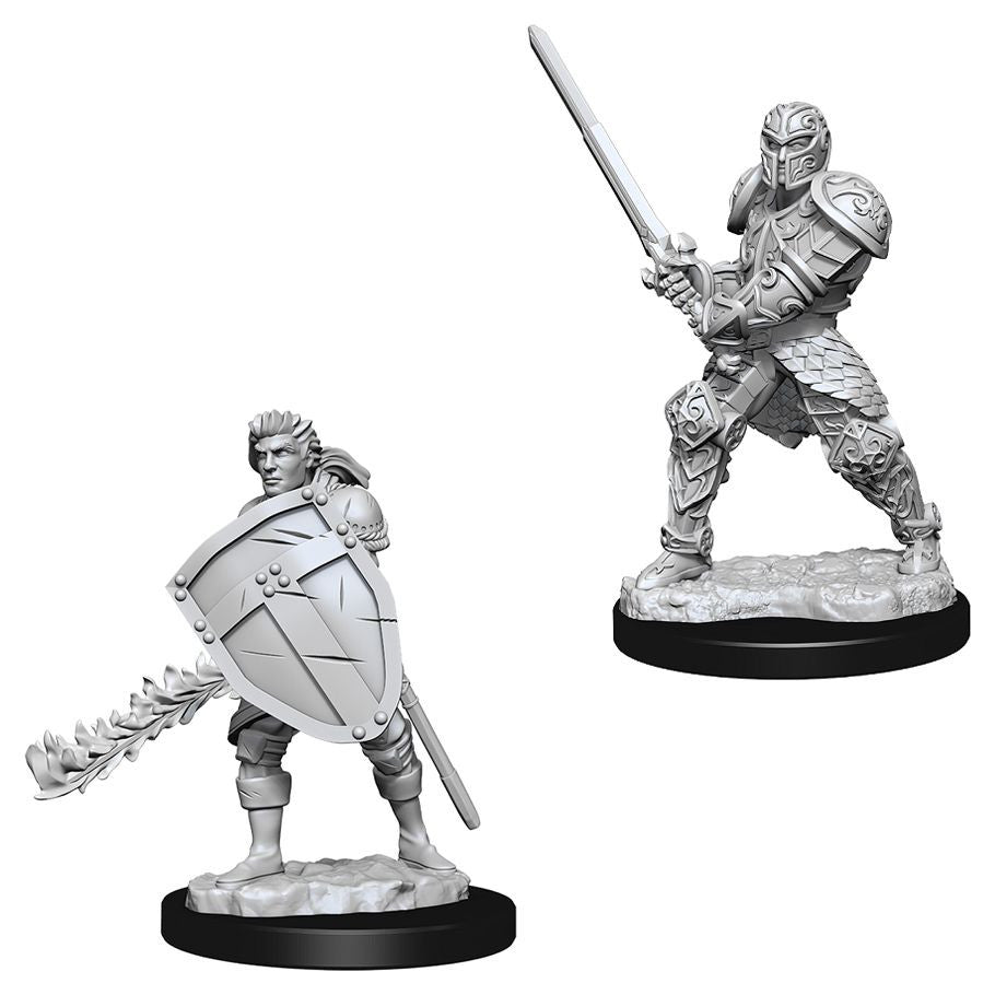 D&D: Nolzur's Marvelous Minis: Male Human Fighter W8 (Unpainted)