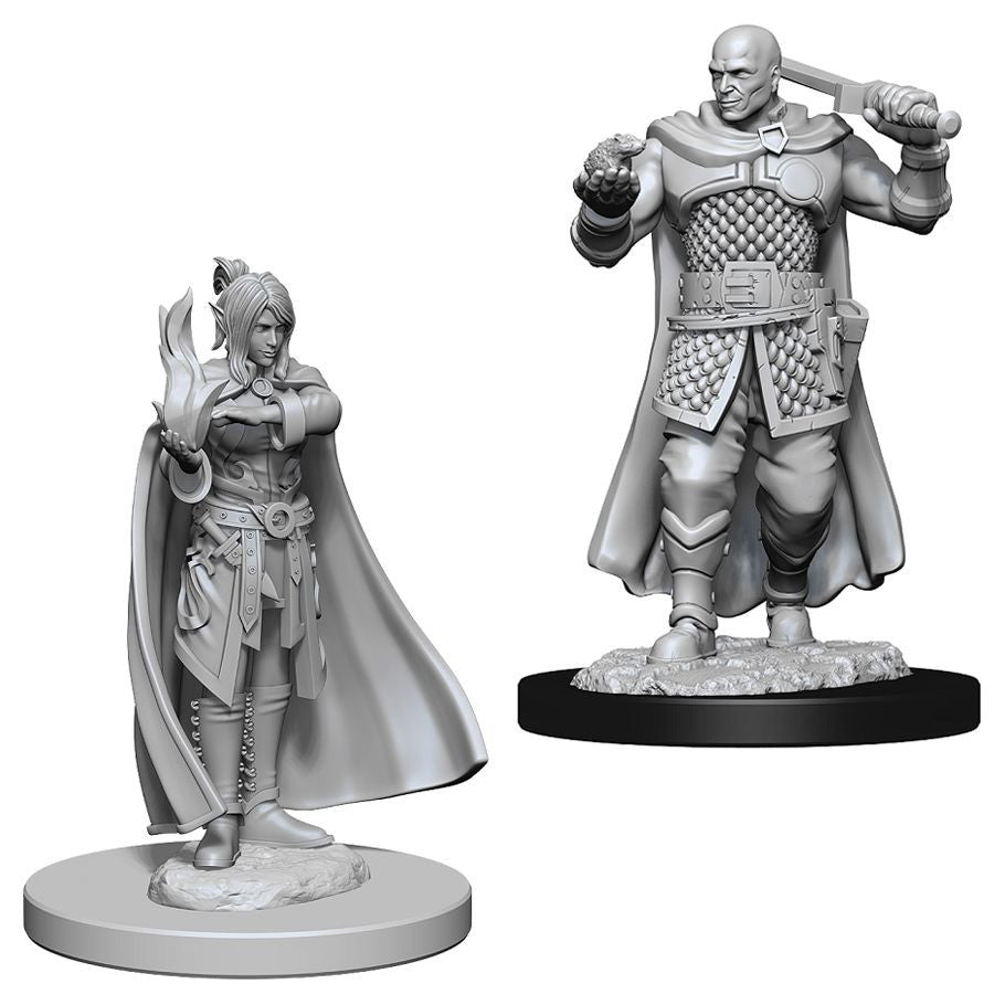 D&D: Nolzur's Marvelous Minis: Human Ranger & Moon Elf Sorcerer W8 (Unpainted)
