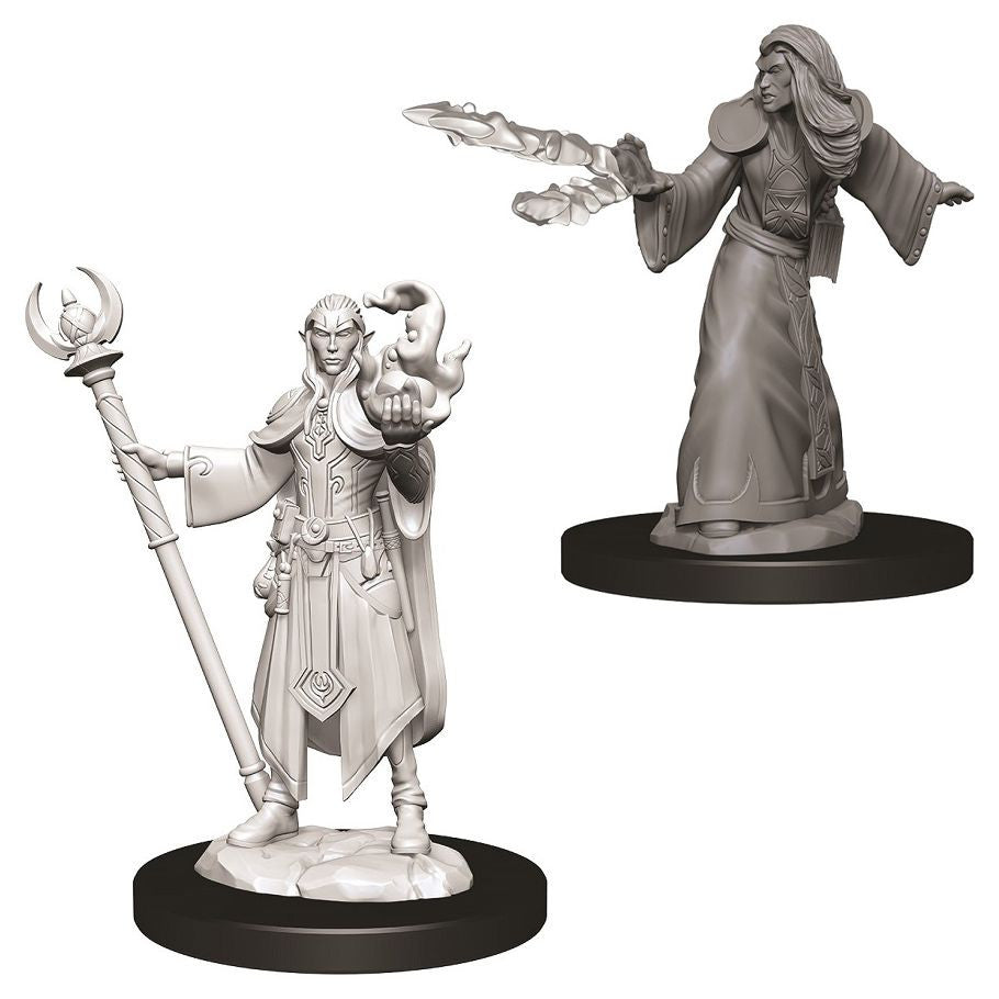 D&D: Nolzur's Marvelous Minis: Male Elf Wizard W9 (Unpainted)