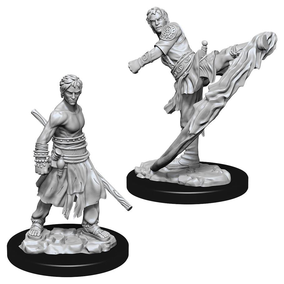 D&D: Nolzur's Marvelous Minis: Male Half-Elf Monk W10 (Unpainted)