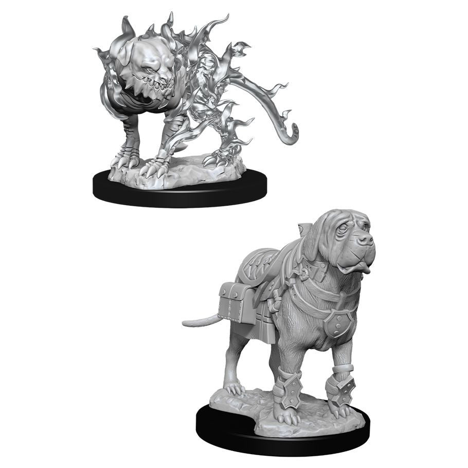 D&D: Nolzur's Marvelous Minis: Mastif & Shadow Mastif W11 (Unpainted)