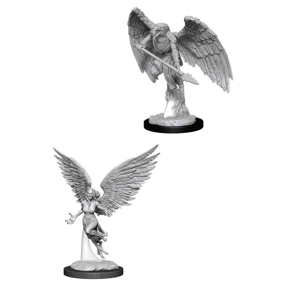 D&D: Nolzur's Marvelous Minis: Harpy & Arakocra W11 (Unpainted)