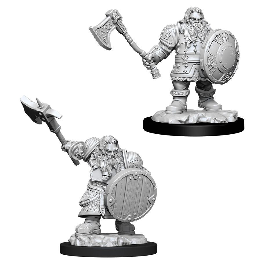 D&D: Nolzur's Marvelous Minis: Male Dwarf Fighter W11 (Unpainted)