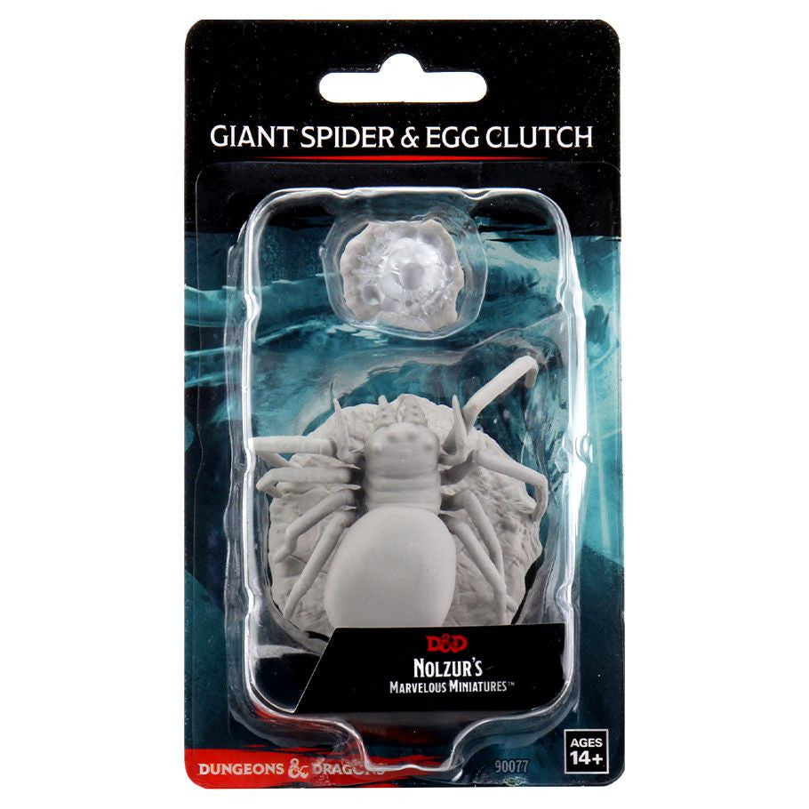 D&D: Nolzur's Marvelous Minis: Giant Spider & Egg Clutch W12 (Unpainted)
