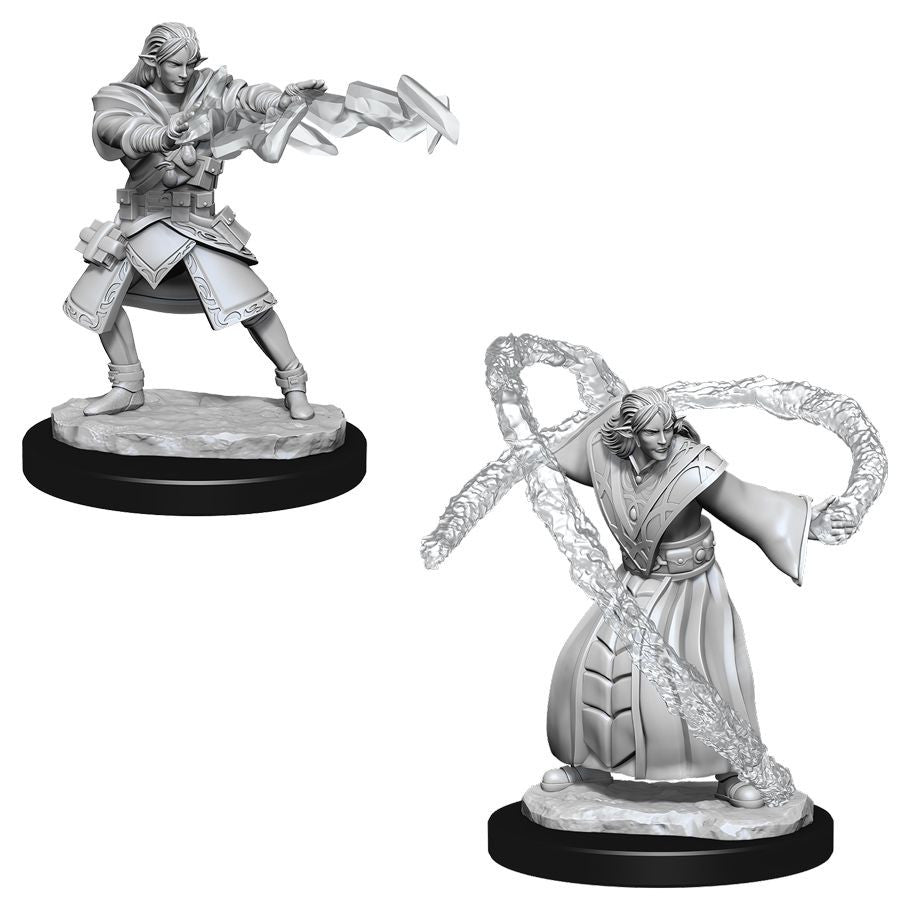 D&D: Nolzur's Marvelous Minis: Elf Wizard Male W13 (Unpainted)