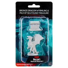 D&D: Nolzur's Marvelous Minis: Bronze Dragon Wyrmling & Treasure W13 (Unpainted)