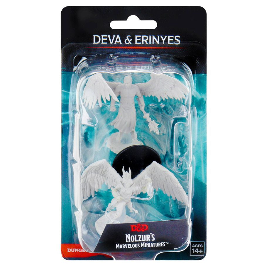 D&D: Nolzur's Marvelous Minis: Deva & Erinyes W13 (Unpainted)