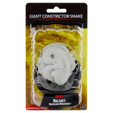 D&D: Nolzur's Marvelous Minis: Giant Constrictor Snake W13 (Unpainted)