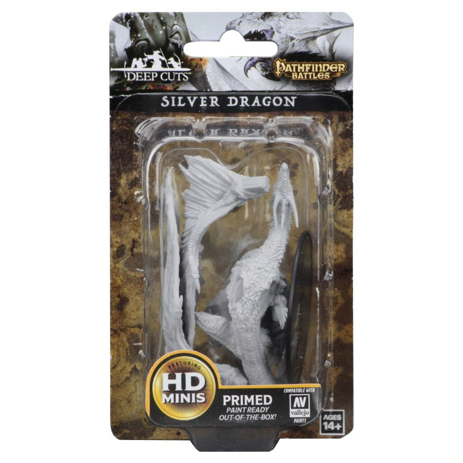 Pathfinder: Deep Cuts Minis: Silver Dragon W12.5 (Unpainted)