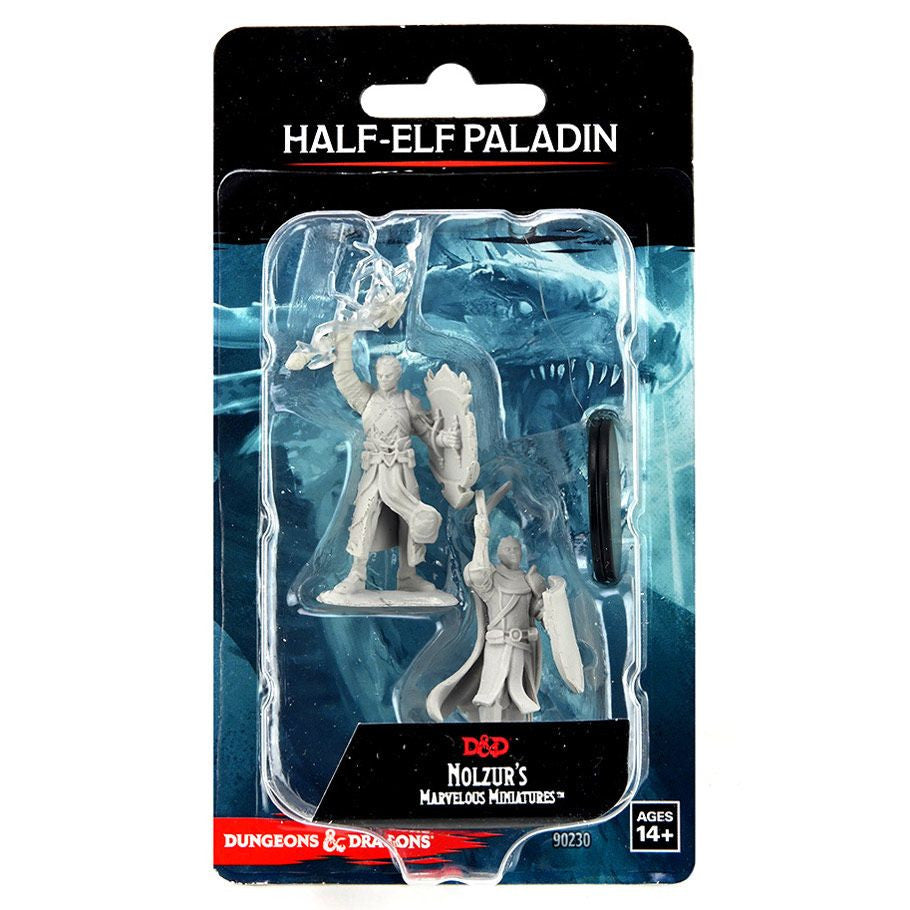 D&D: Nolzur's Marvelous Minis: Half-Elf Paladin Male Wave 14 (Unpainted)