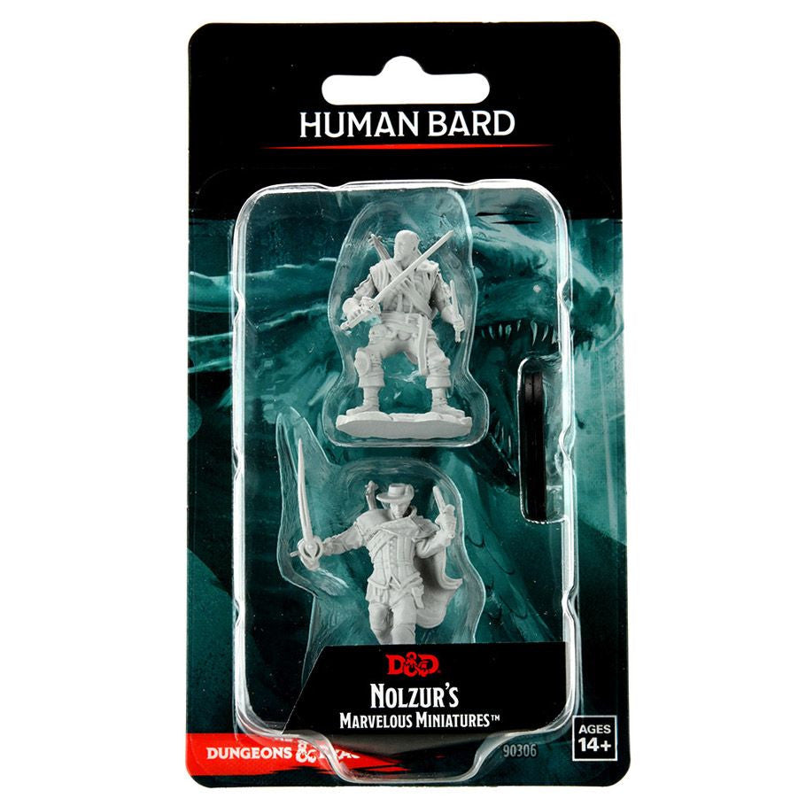 D&D: Nolzur's Marvelous Minis: Human Bard Male Wave 15 (Unpainted)