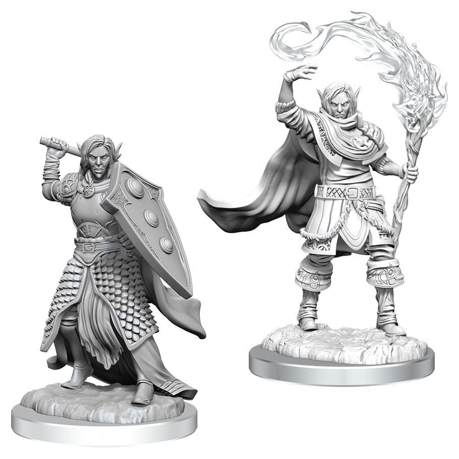 D&D: Nolzur's Marvelous Minis: Elf Cleric Male Wave 16 (Unpainted)