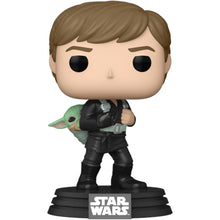 Funko Pop! Movies! Star Wars: Book of Boba Fett - Luke Skywalker with Grogu - Cats In Hat Inc.