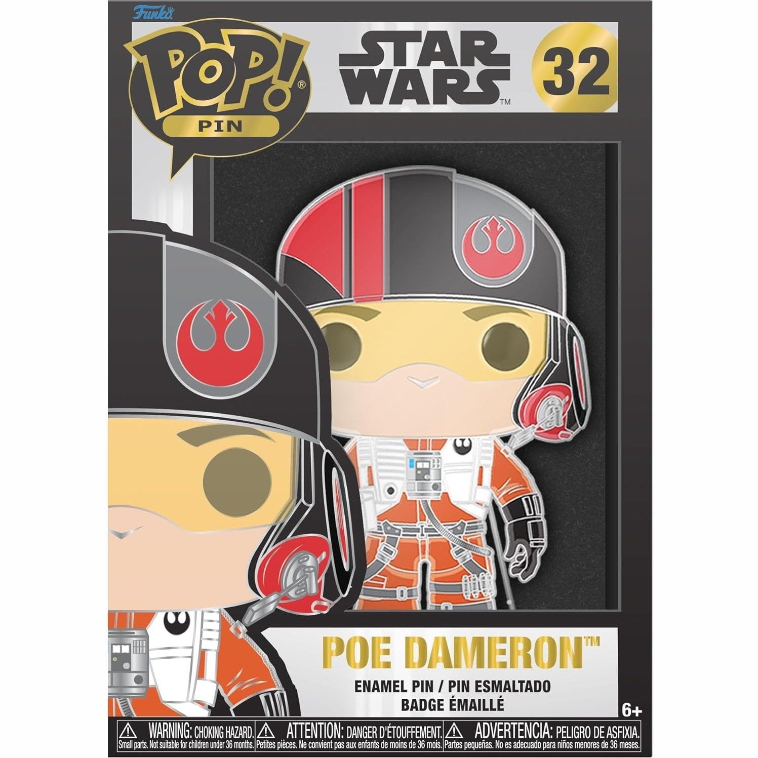 Funko Pop! Pin! Movies! Star Wars Poe Dameron