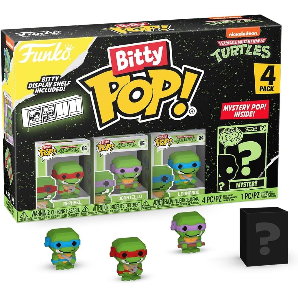 Funko! Bitty Pop! Movies! Teenage Mutant Ninja Turtles - 8-Bit 4PK