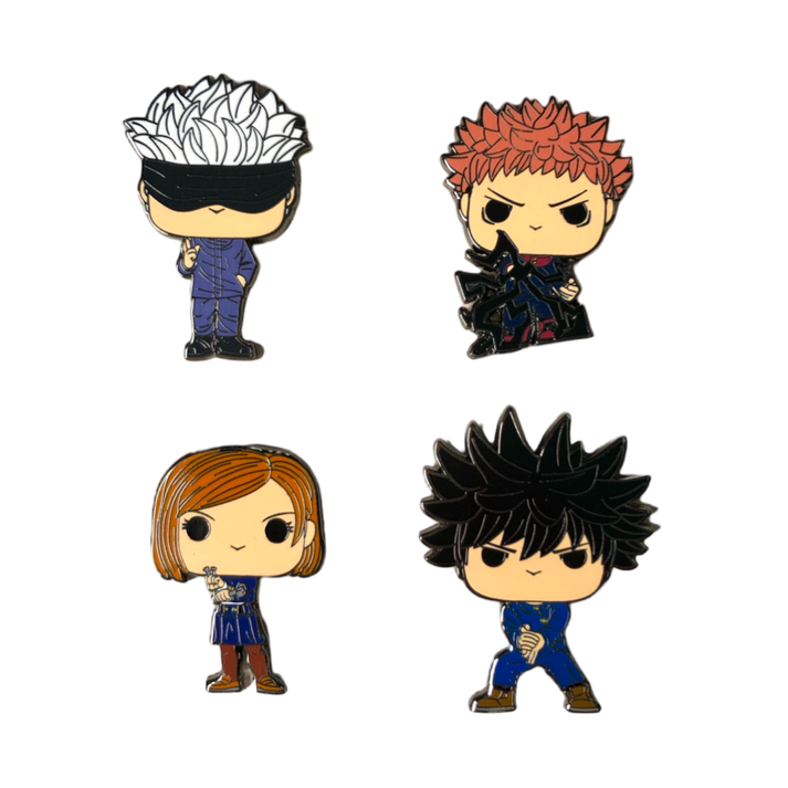 Funko Pop! Pin! Anime! Jujutsu Kaisen - Enamel Pin Set [4 Pack]